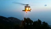 Paraşüt kazasında yaralanan turist askeri helikopterle kurtarıldı
