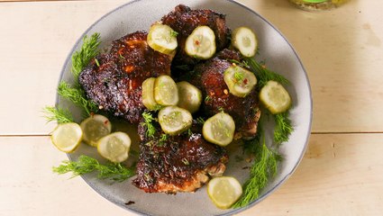 Pickle Lovers, These Chicken Thighs Are Marinated In Pickle Juice