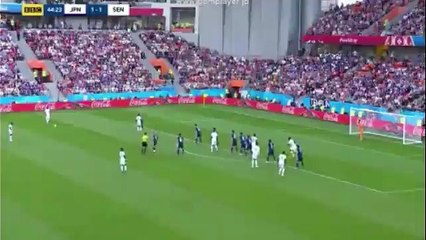 日本 vs セネガル　完璧なオフサイド・トラップ