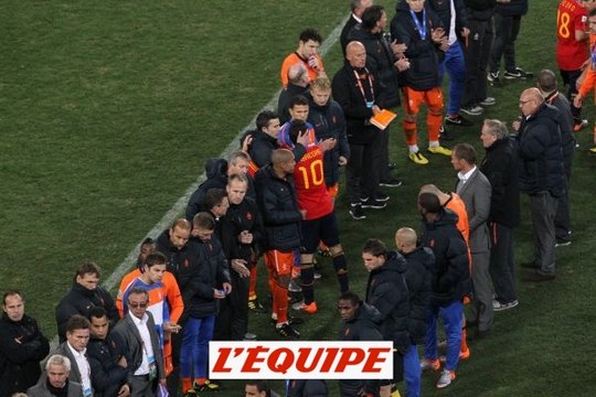Le bel hommage des Pays-Bas à l'Espagne - Foot - Beaux gestes