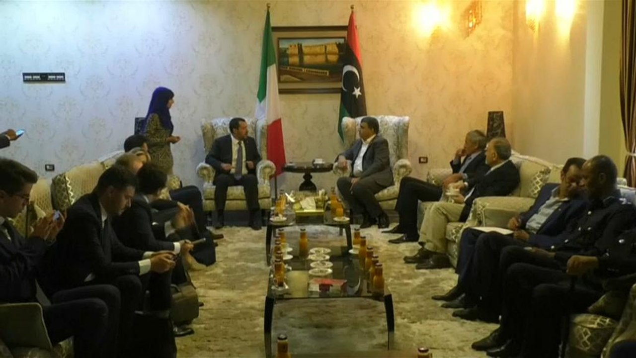 Salvini besucht Tripolis