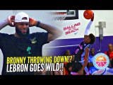 BRONNY James 1st In-Game DUNK!? Gets LeBron OUT OF HIS SEAT Going Wild!! Crowd GOES CRAZY!