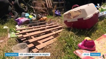 Intempéries : 430 millions d'euros de dégâts