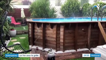 Intempéries : le Var sous la grêle