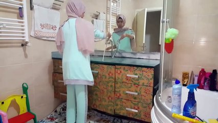 تحضيرات عيد ميلاد أميرتي ديلارا❤ /تنظيف/تزيين الصالون/حلوة عجين السكر/تزيين الحلويات 