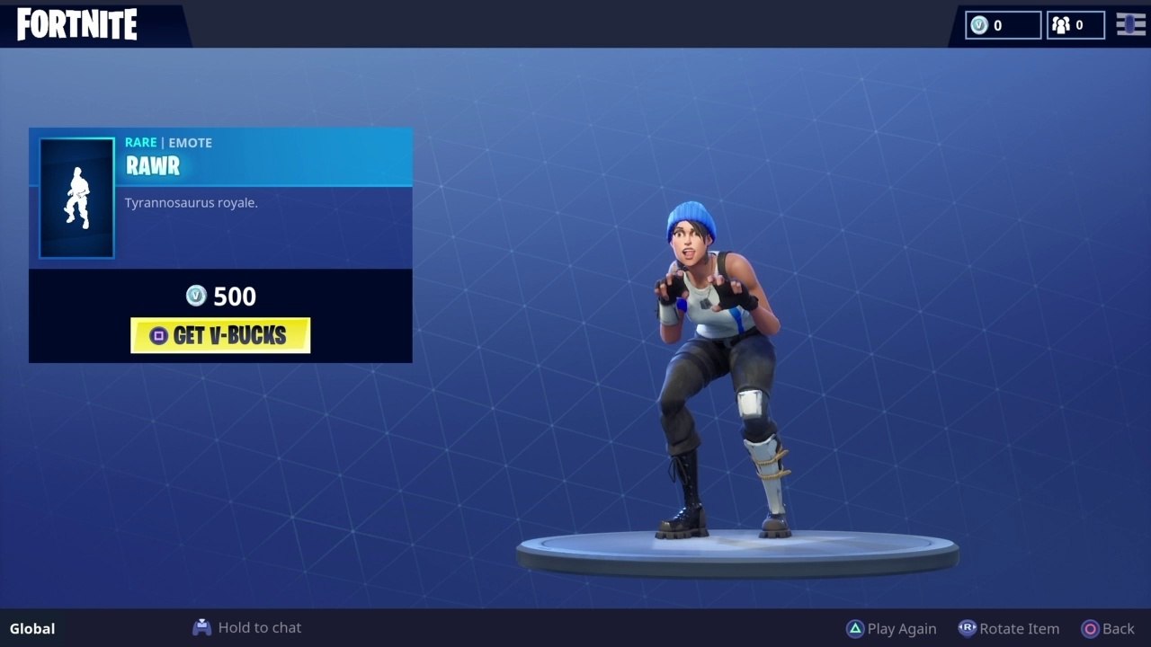 DINOSAUR  RAWR! EMOTE - Fortnite Battle Royale