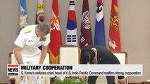 S. Korea's defense chief, head of U.S. Indo-Pacific Command reaffirm strong cooperation
