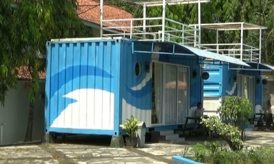 Bermalam di Kontainer dengan Fasilitas Hotel