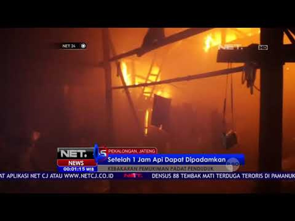 Kebakaran Pemukiman Padat Penduduk - NET 24
