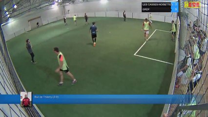 But de Thierry  (3-9) - LES CASSES-NOISETTES Vs GRDF - 25/06/18 21:00 - LIGUE 3 - Poitiers Game Parc