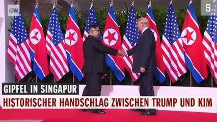 下载视频: Historischer Gipfel in Singapur: Trump und Kim einigen sich auf Vereinbarung