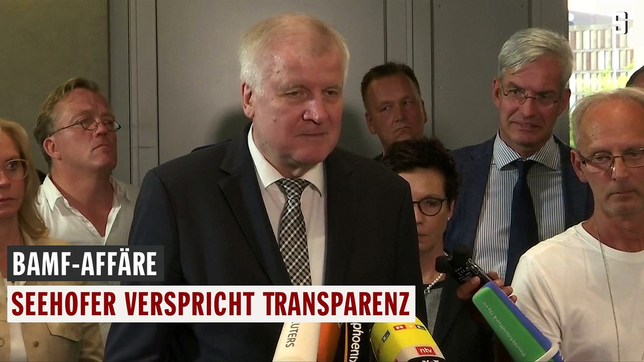 Bamf affäre seehofer verspricht transparenz