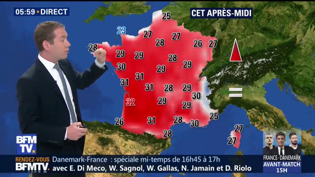 Il fera beau et chaud toute la journée ce mardi, avec des maximales de 32 C° à Bordeaux