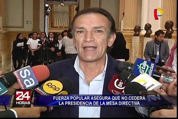 Maritza García sugiere como próximo presidente del Congreso a Jorge del Castillo