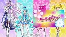 HeartCatch Pretty Cure! Opening Multilanguage Comparison