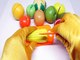 LEARN COLORS & NAMES of FRUITS & VEGETABLES with toy velcro cutting fruits and vegetables