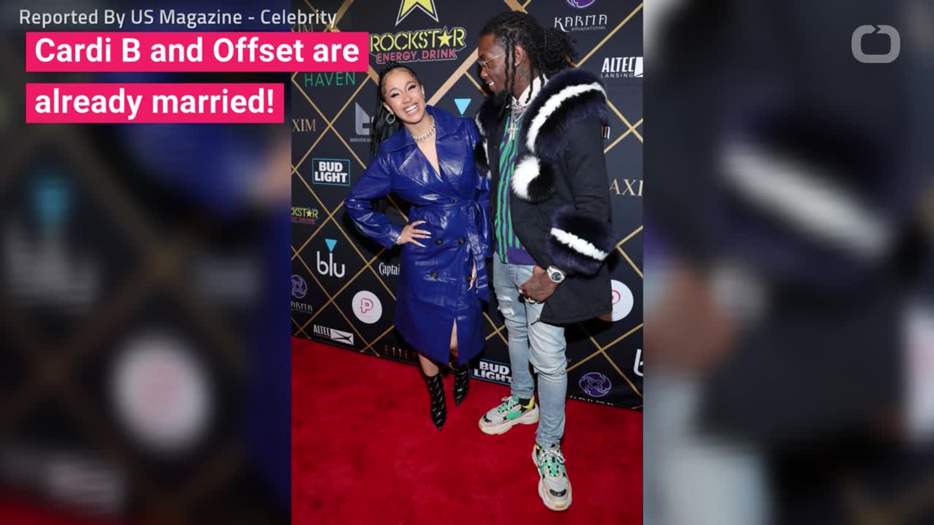 ⁣Pregnant Cardi B And Offset Are Married