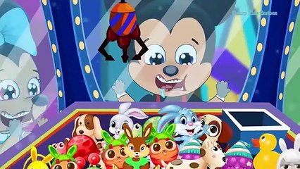 Musique Cartoon! Hush Little Baby! Maddy et Teppy peignent le mur sale! Chanson de famille de doigt