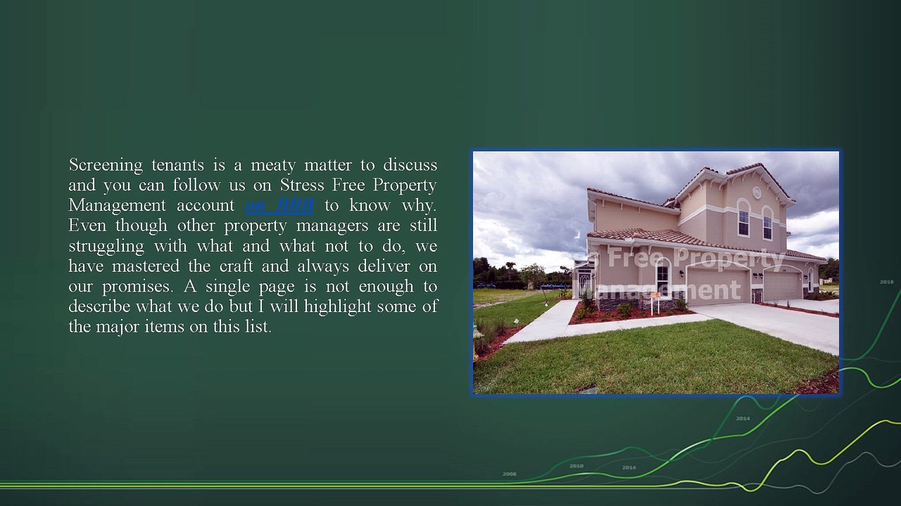 Stress Free Property Management Has The Best Tenant Screening Ever