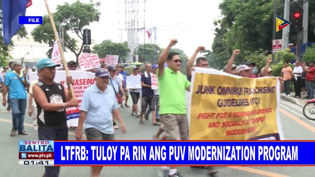 LTFRB: Tuloy pa rin ang PUV modernization program