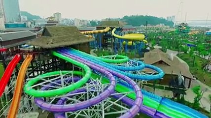 NẮNG LÊN RỒI! Quẩy tung Công viên nước LỐC XOÁY thôi!‍♂️ Những đường trượt đầy màu sắc!‍♂️ Những ống trượt khổng lồ!‍♂️ Những thử thách mạo hiểm đang