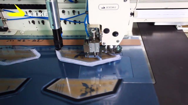 01 Pocket Flip Sewing Laser Cut Seam Allowance JOOKE LASER Sewing Machine袋盖车缝激光修止口模板