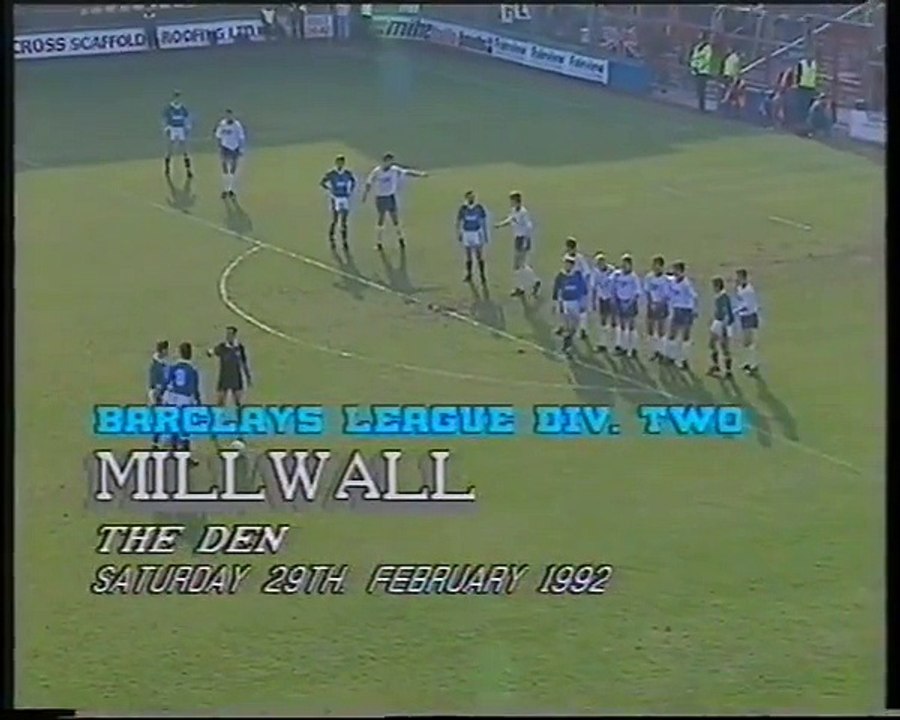 Millwall - Leicester City 29-02-1992 Division Two