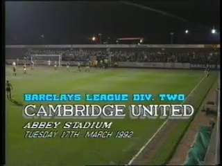 Cambridge United - Middlesbrough 17-03-1992 Division Two