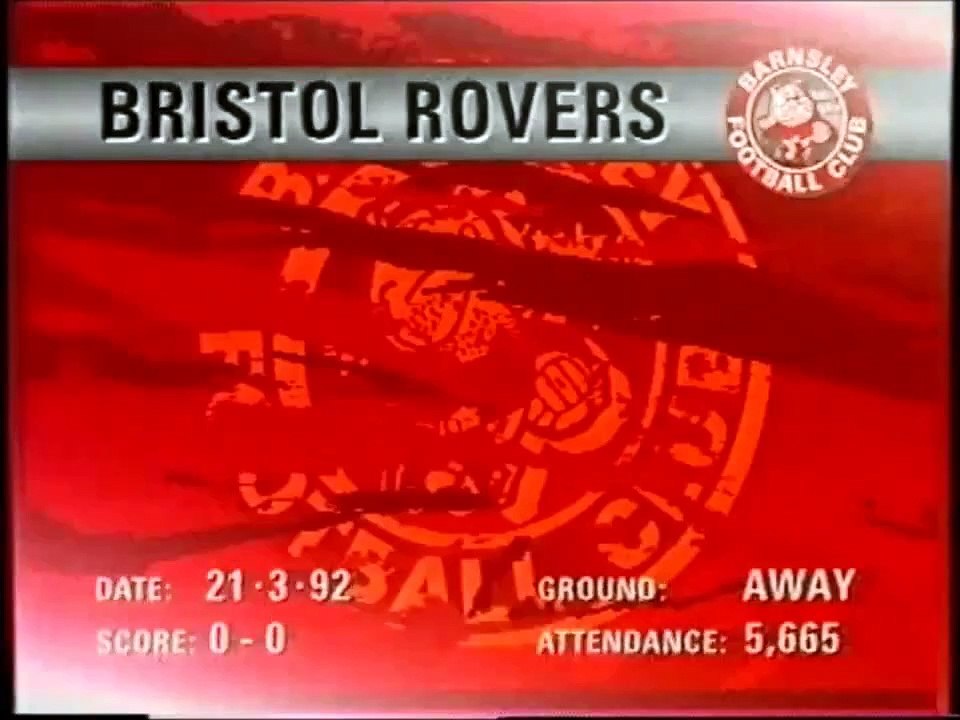 Bristol Rovers - Barnsley 21-03-1992 Division Two
