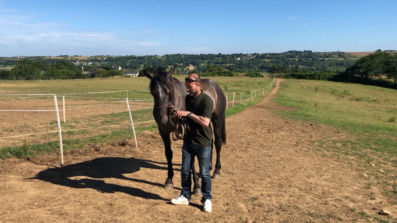 Ludovic et son pure race espagnol Fragoso