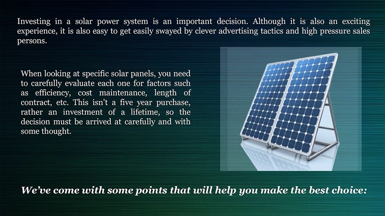 5 Point to Consider When Purchasing Solar Panels for Home