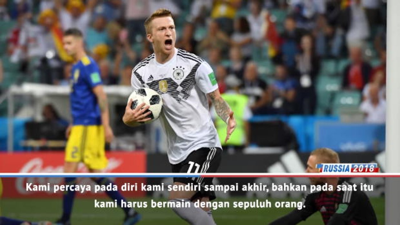 Kami Pantas Mendapat Keberuntungan untuk Mencetak Gol Kemenangan Melawan Swedia - Reus
