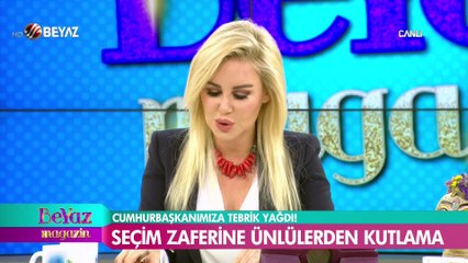 Seçim zaferine ünlülerden kutlama