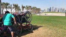 استئجار الدراجات الهوائية متاح الآن للكبار والصغار في حديقة متحف الفن الإسلامي، حيث يمكن الحصول عليها من المكان المخصص لها قرب السير الدوّار. يمكن شراء البطاقات