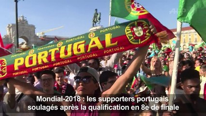 Lisbonne: les supporters soulagés après la qualification en 8e