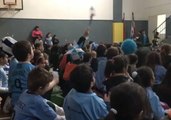 Uruguayan Schoolkids Celebrate Team Win Over Russia