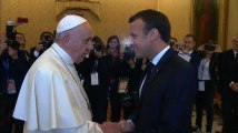 Macron rencontre le pape Francois au Vatican