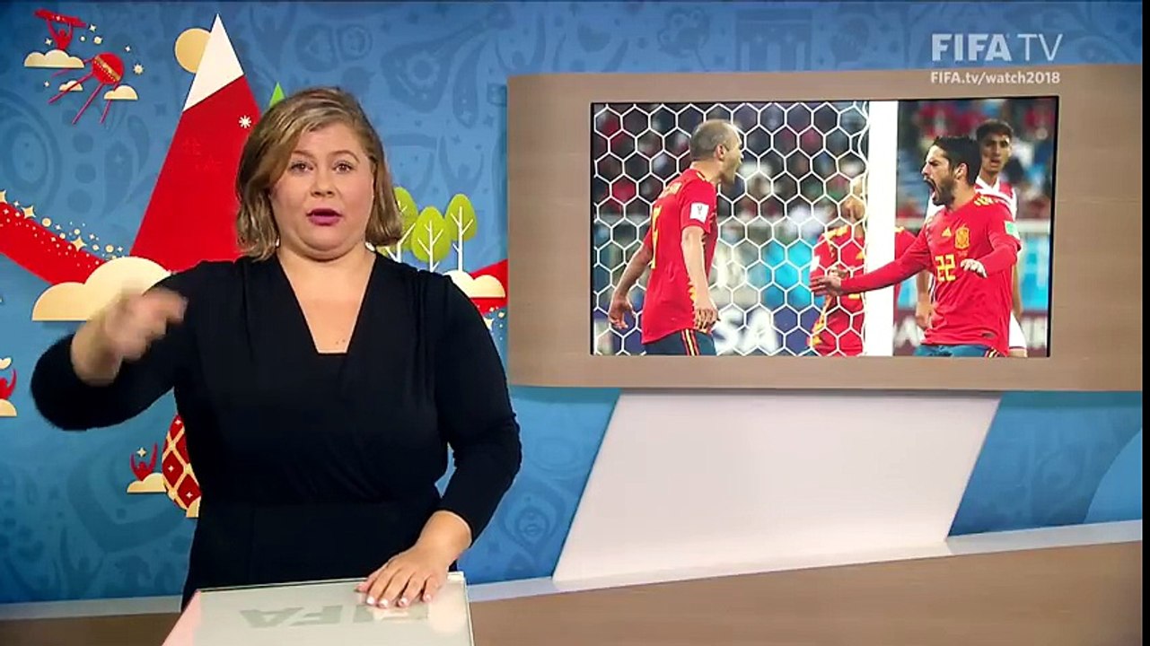 FIFA WC 2018 - ESP vs. MAR – for Deaf and Hard of Hearing - International Sign