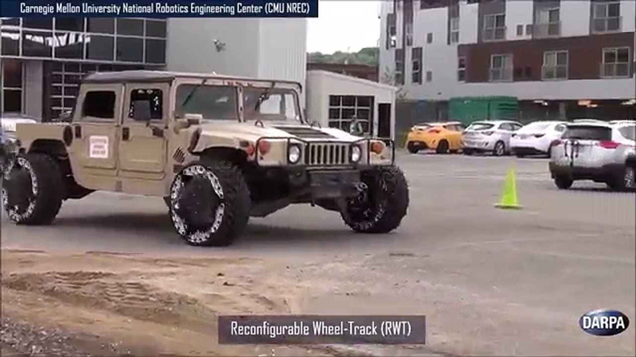 DARPA invente une roue qui se transforme en chenille triangulaire