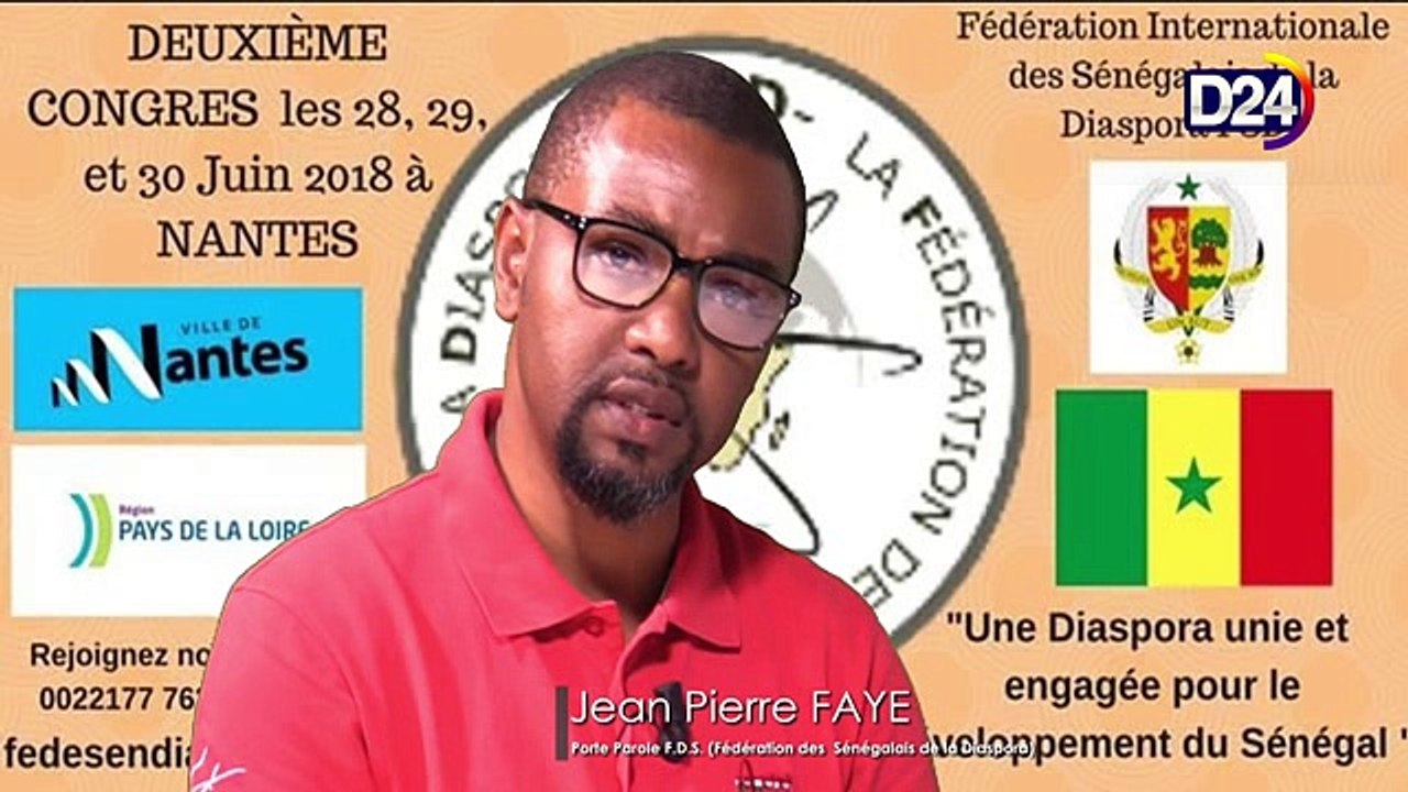 D24TV : Emission DIASPO_ACTU avec FSD (Fédération des Sénégalais de la Diaspora)