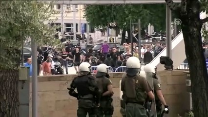 Yunanistan'da 'Makedonya anlaşması' protestosu - SELANİK