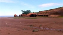 A walk along Medford Beach Blomidon near Canning Nova Scotia