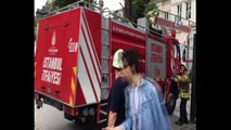 Mimar Sinan Üniversitesi çatışında korkutan yangın