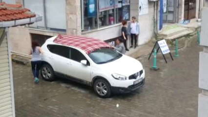 Doluya Karşı Battaniye ve Kartonlu Önlem