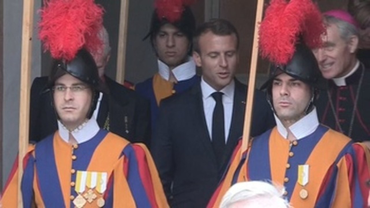 El papa Francisco y Macron se reunieron durante 57 minutos en el Vaticano