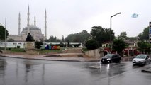 Meteoroloji Uyarmıştı... Edirne'de Beklenen Yağış Başladı