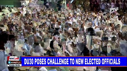 NEWS: Du30 poses challenge to new elected officials
