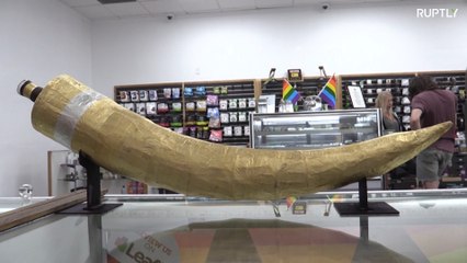 High time? Giant gold-wrapped joint the most expensive in the world at $24,000