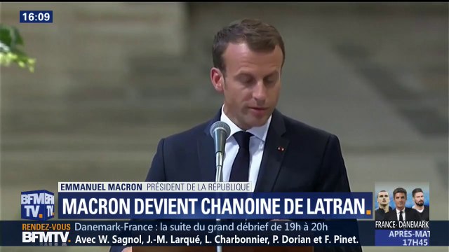 Macron devient chanoine de Latran: Nous voulons approfondir nos relations avec le Saint-Siège
