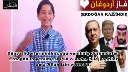 -Filistinli Çocuğun Erdoğan Sevgisi- “amerikalılar Ve Siyonistlere Rağmen Erdoğan Kazandı”